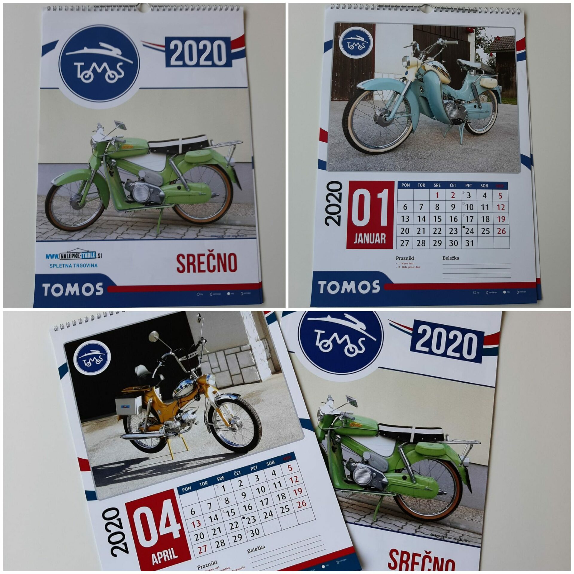 Koledar Tomos moped