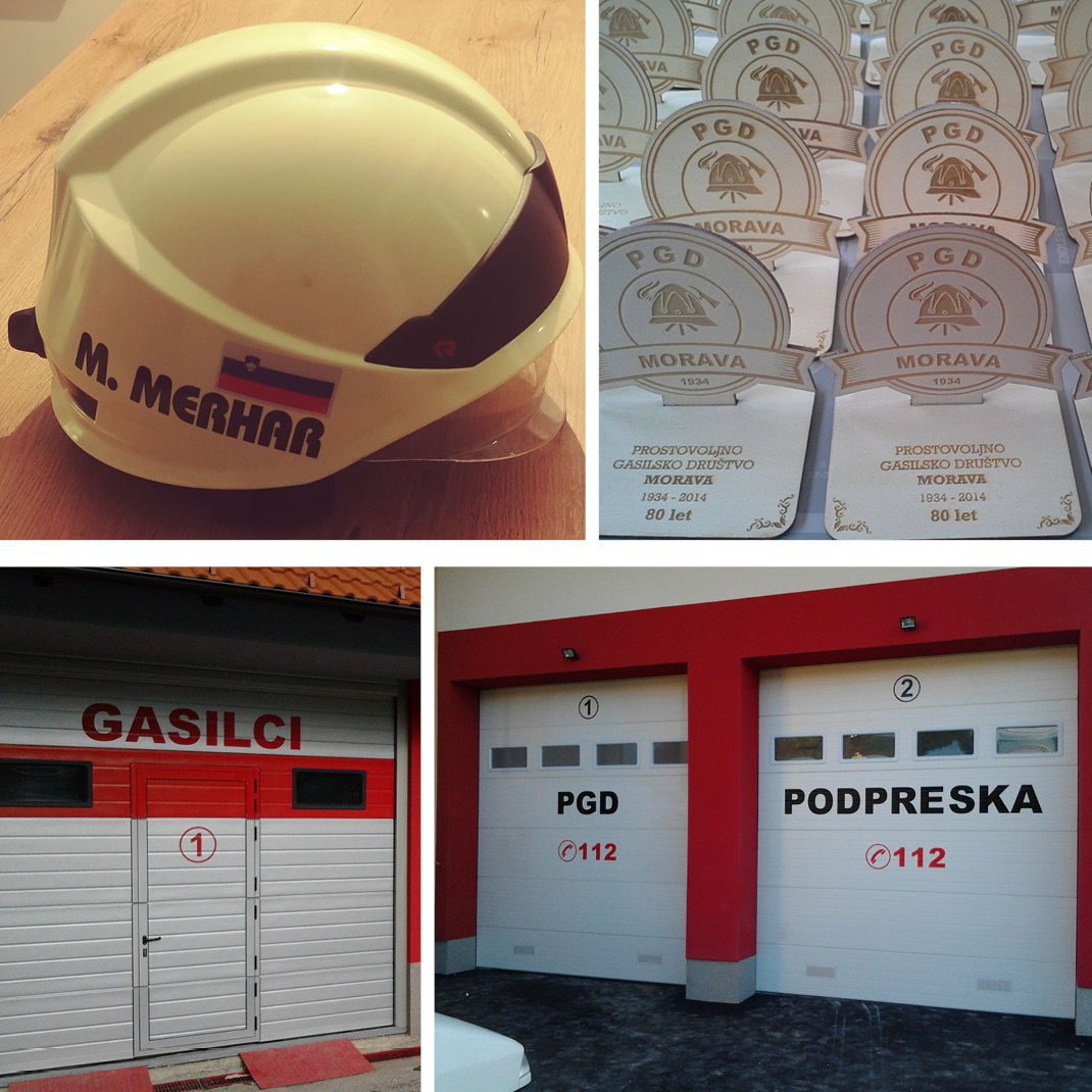 Nalepke za gasilska vrata