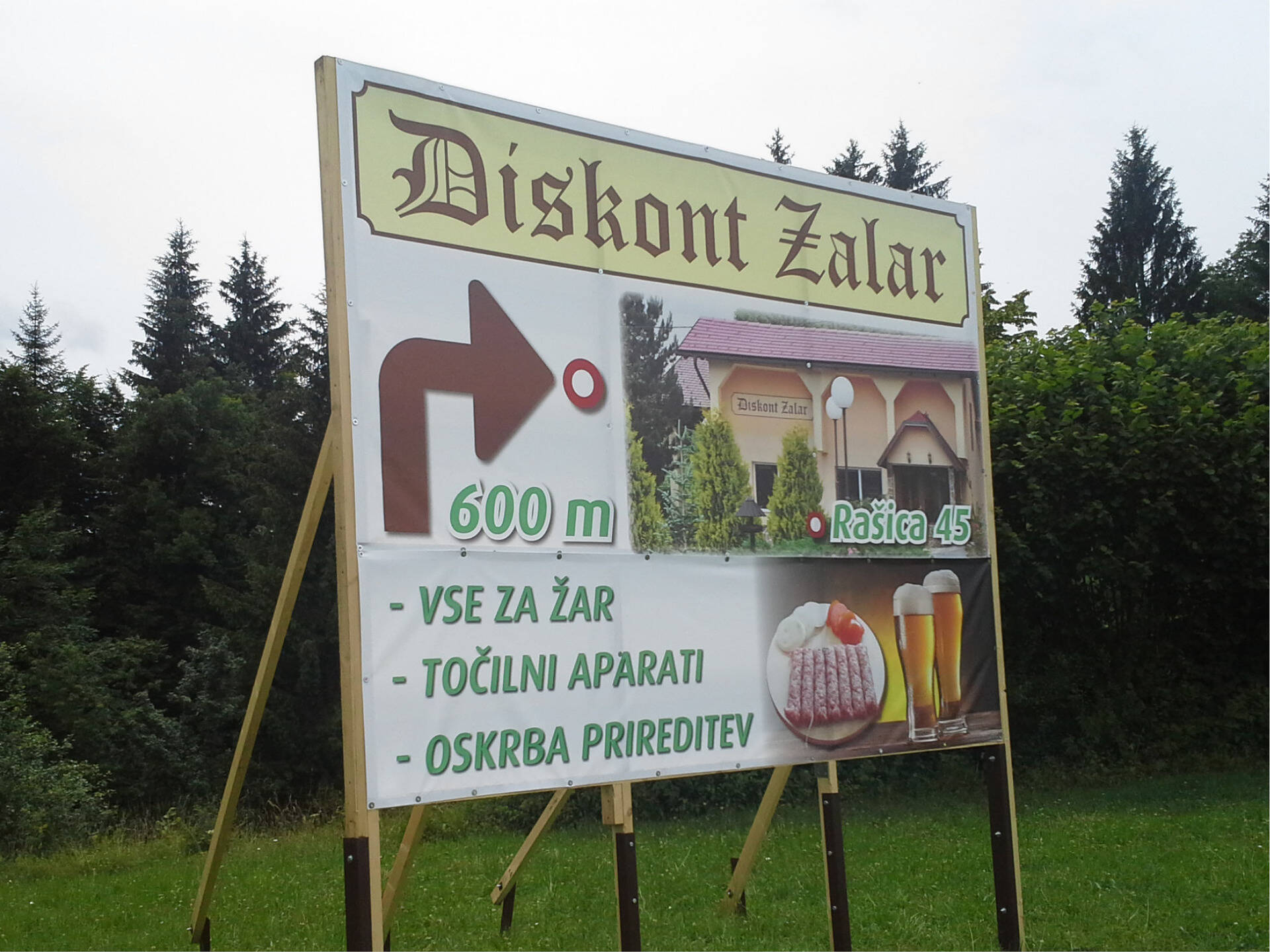 Transparent za trgovino