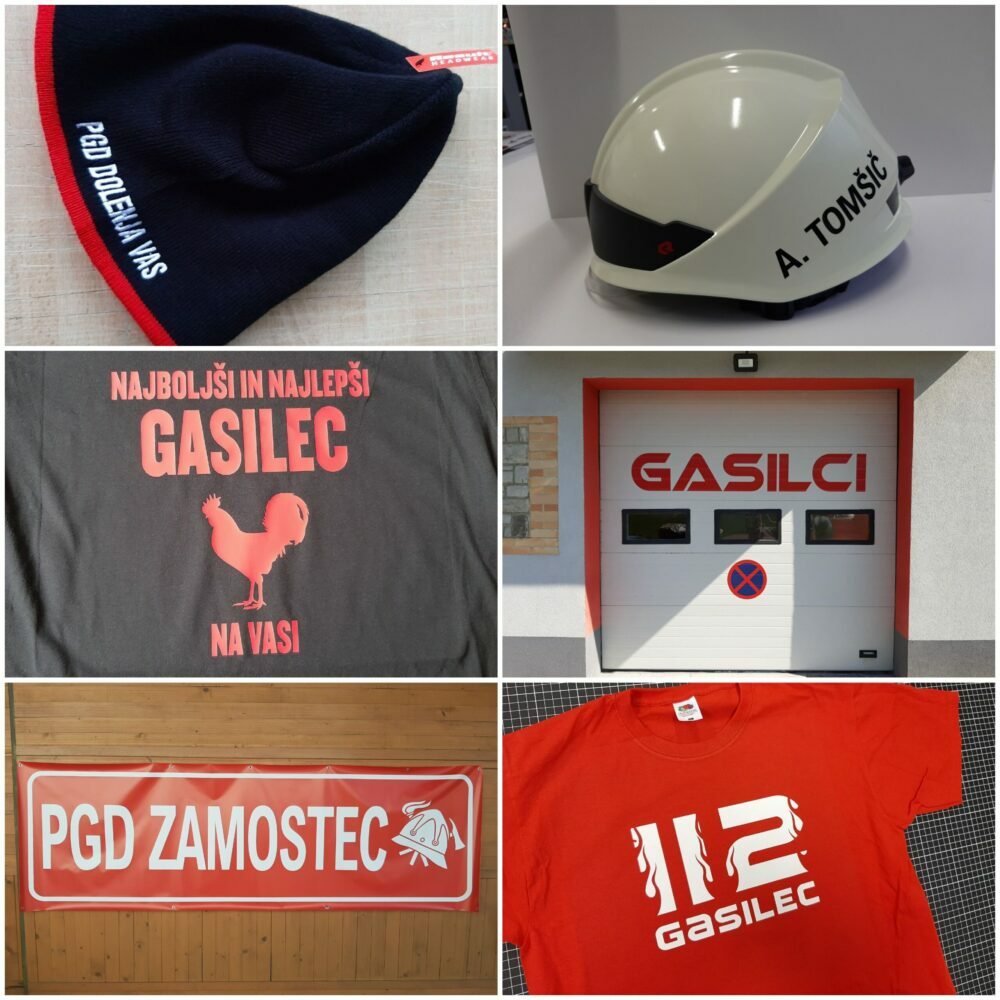 Transparenti in majice za gasilce